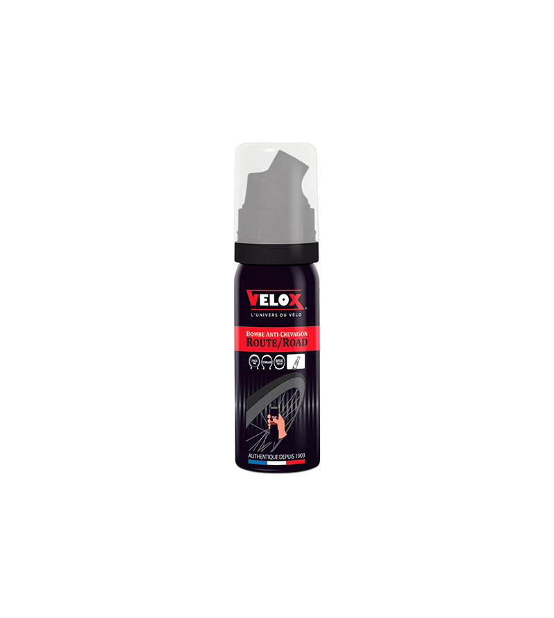 BOMBE ANTI-CREVAISON VELO VELOX 50ML ROUTE/TUBELESS/BOYAU (RACCORD VP)