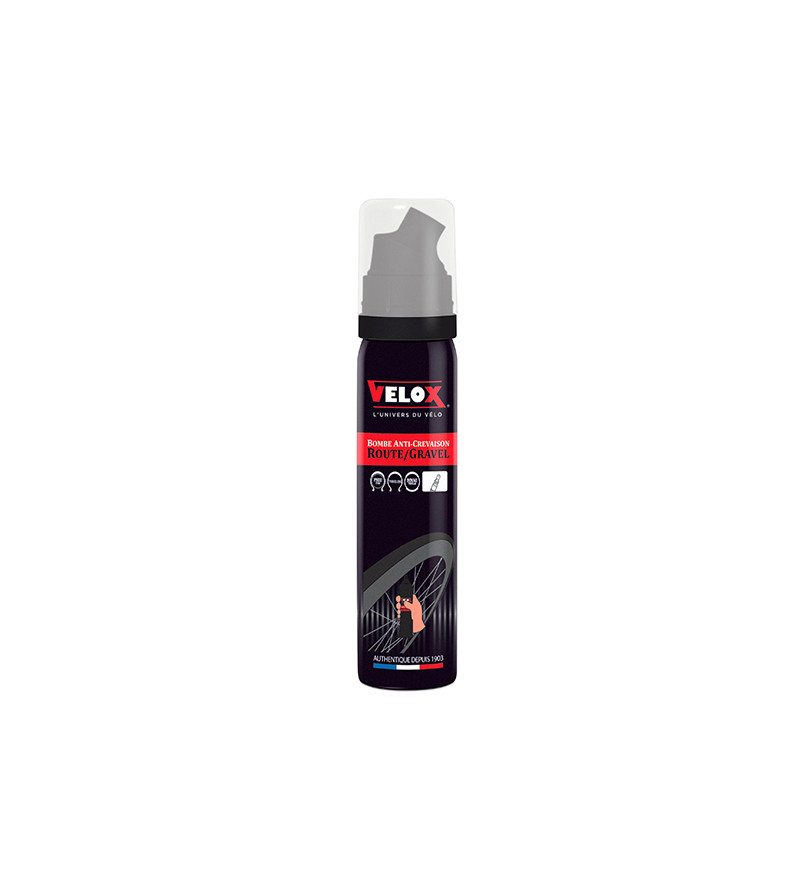 BOMBE ANTI-CREVAISON VELO VELOX 75ML ROUTE/GRAVEL (RACCORD VP)