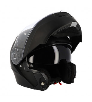 CASQUE MODULABLE DOUBLE ECRAN TRENDY T-706 NOIR MAT T63-64 XXL ÉQUIPEMENTS sur le site du spécialiste des deux roues O-TAKET.COM