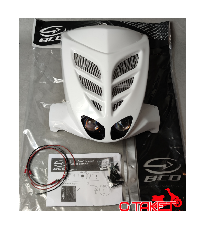 Face BCD avant + grille double optique X-TRÈME Stunt/Slider adaptable MBK/YAMAHA (homologué) Accueil sur le site du spécialis...