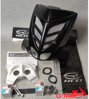 Face BCD avant + grille double optique X-TRÈME Stunt/Slider adaptable MBK/YAMAHA (non homologué) Accueil sur le site du spéci...