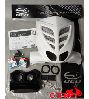 Face BCD avant + grille double optique WHITE OUT Stunt/Slider adaptable MBK/YAMAHA (non homologué) Accueil sur le site du spé...