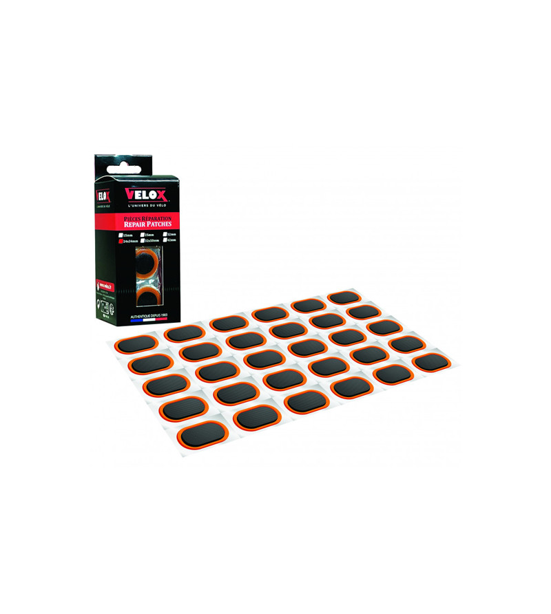 NECESSAIRE REP/RUSTINE VELOX STANDARD D24X34MM (SACHET 50 PIECES)