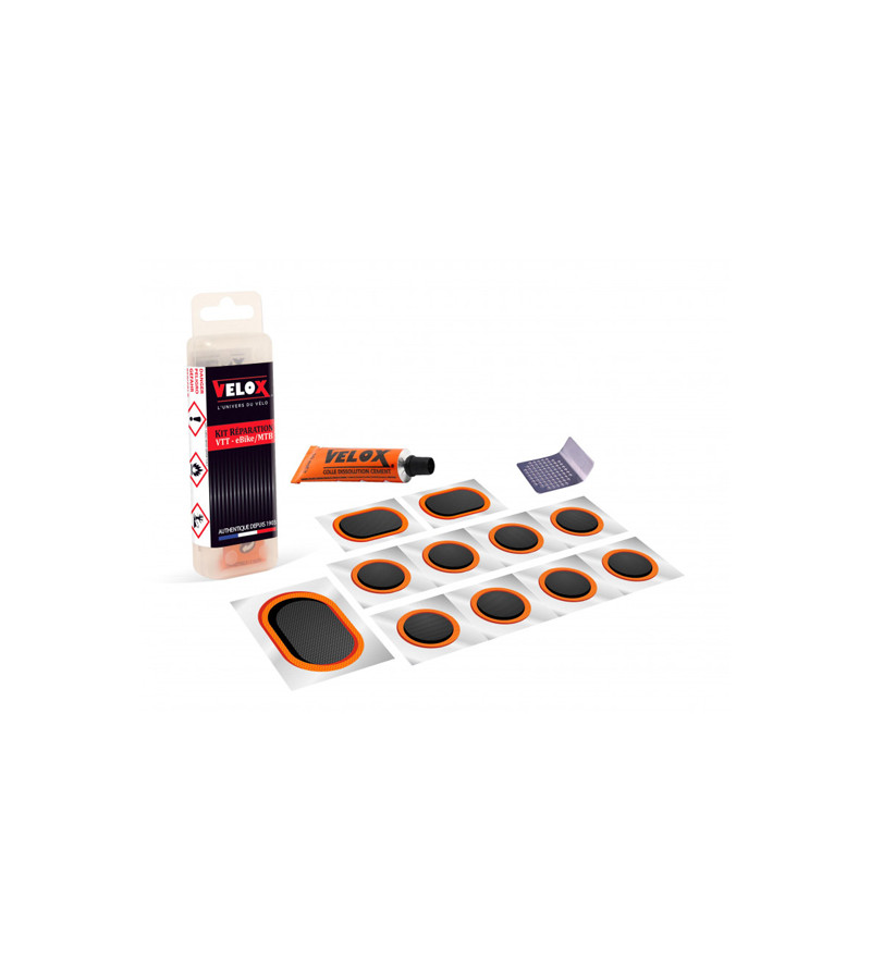 NECESSAIRE REP/RUSTINE VELOX VTT 11 PIECES + DISSOLUTION 5ML + 1 RAPE