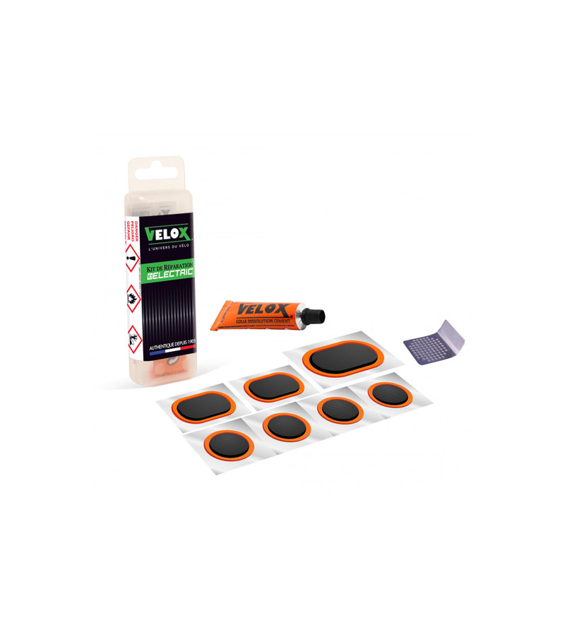 NECESSAIRE REP/RUSTINE VELOX VAE/E BIKE 7 PIECES + DISSOLUTION 5ML + 1 RAPE