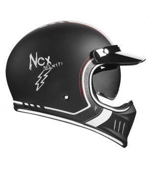 CASQUE INTEGRAL VINTAGE ECRAN SOLAIRE NOX PREMIUM SEVENTY NINE NOIR MAT T53-54 XS