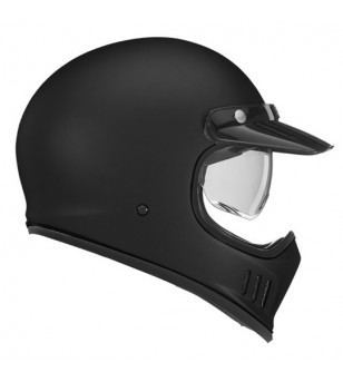 CASQUE INTEGRAL VINTAGE ECRAN SOLAIRE NOX PREMIUM SEVENTY NOIR MAT T53-54 XS