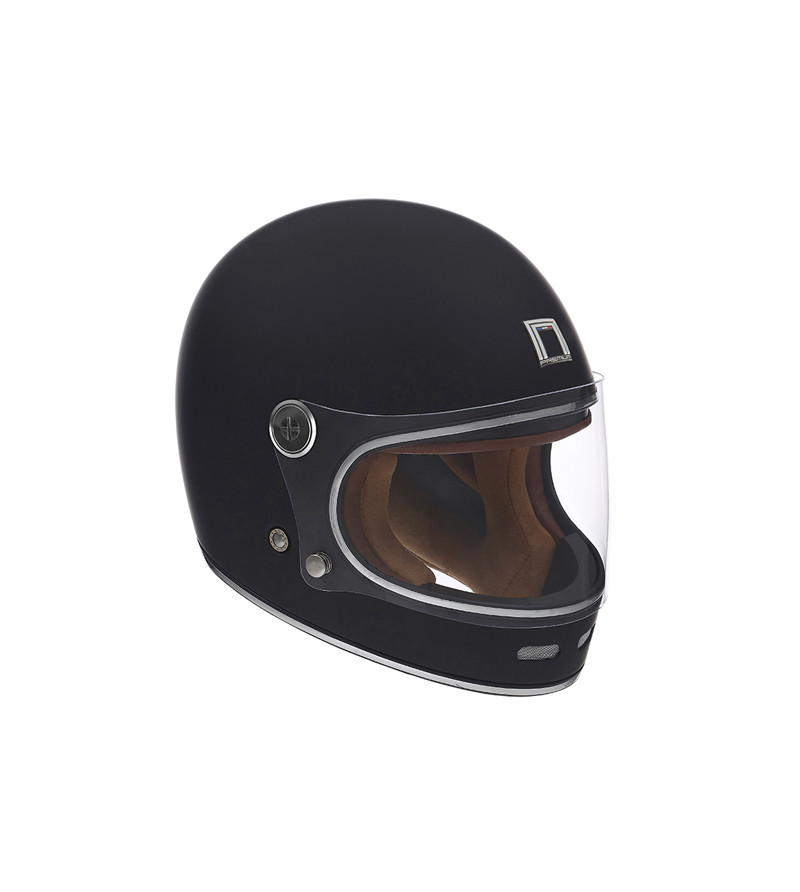 CASQUE INTEGRAL VINTAGE NOX PREMIUM REVENGE NOIR MAT T53-54 XS