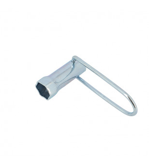 CLE A BOUGIE 21MM LONGUEUR 70MM MANCHE PLIABLE (2 TEMPS)