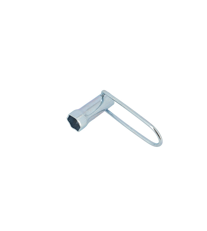 CLE A BOUGIE 21MM LONGUEUR 70MM MANCHE PLIABLE (2 TEMPS)