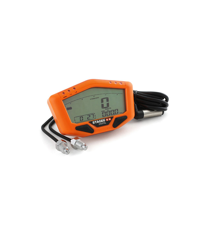 COMPTEUR MECABOITE MULTIFONCTIONS STAGE6 R/T DIGITAL ORANGE