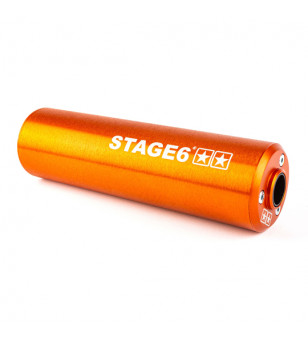 SILENCIEUX/CARTOUCHE MECABOITE STAGE6 ALU PASSAGE GAUCHE ORANGE