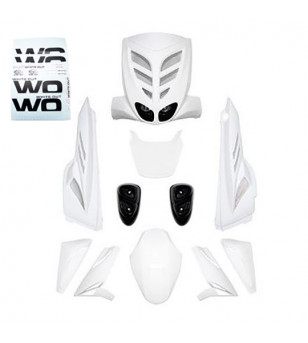 CARROSSERIE SCOOTER BCD* KIT (WHITE OUT) ADAPT. STUNT/SLIDER BLANC (7 PIECES) SCOOTER sur le site du spécialiste des deux rou...