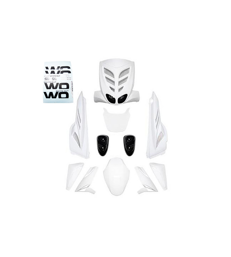 CARROSSERIE SCOOTER BCD* KIT (WHITE OUT) ADAPT. STUNT/SLIDER BLANC (7 PIECES) SCOOTER sur le site du spécialiste des deux rou...