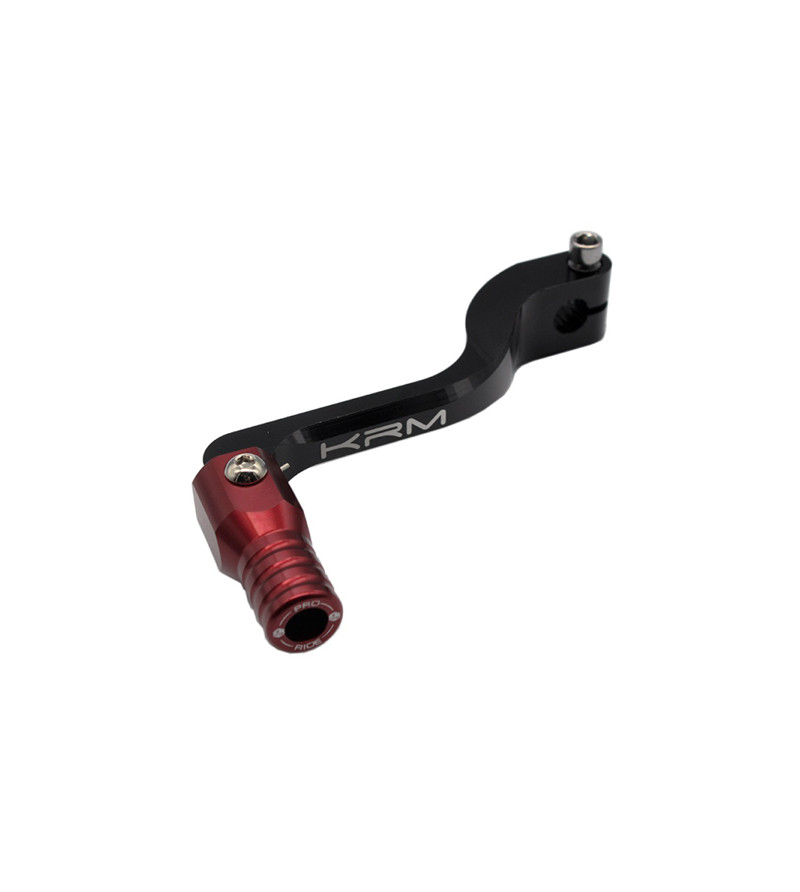 SELECTEUR VITESSE KRM ADAPT. DERBI SENDA ALU NOIR/ROUGE (REPLIABLE)