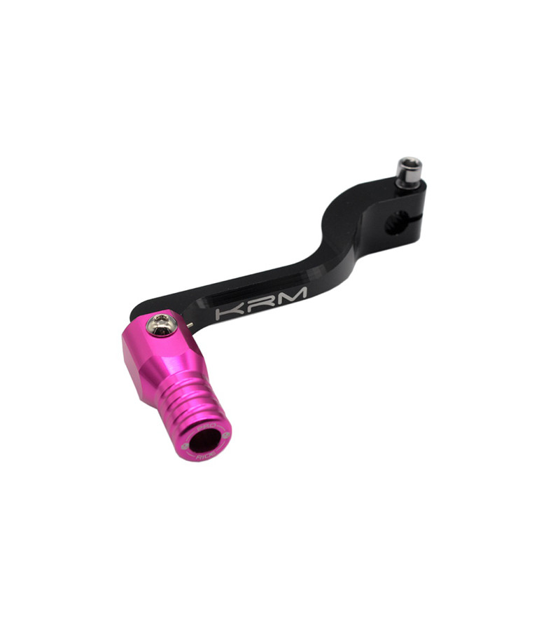 SELECTEUR VITESSE KRM ADAPT. DERBI SENDA ALU NOIR/ROSE (REPLIABLE)