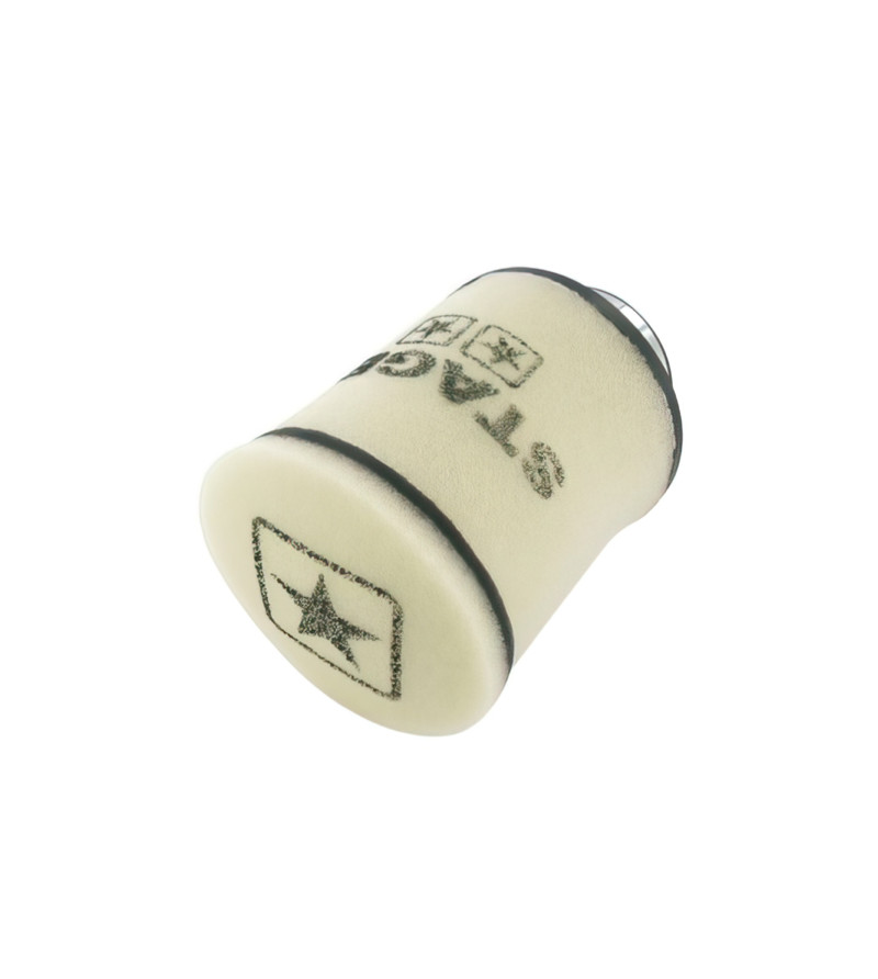 FILTRE A AIR STAGE6 RACING SMALL DOUBLE-MOUSSE ROND BLANC (DIA 70MM)