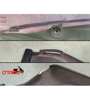 Coque arrière + cache réservoir +bavette arrière + garde boue origine Orbit/Orbit II/Symply SYM 4T Accueil sur le site du spé...