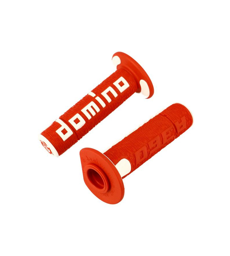 REVETEMENT/POIGNEE DOMINO A360 ROUGE/BLANC (PR) SCOOTER sur le site du spécialiste des deux roues O-TAKET.COM