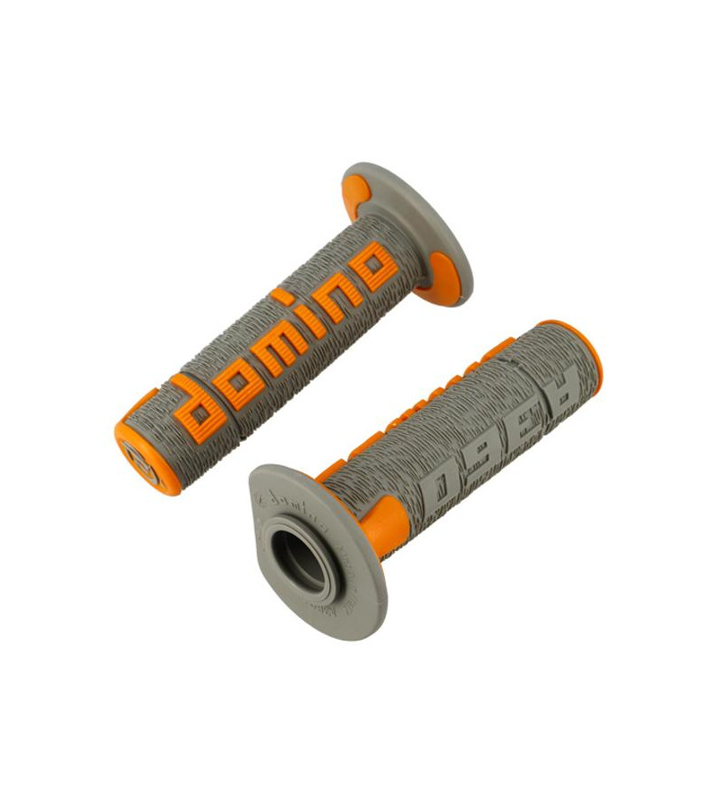 REVETEMENT/POIGNEE DOMINO A360 GRIS/ORANGE (PR) SCOOTER sur le site du spécialiste des deux roues O-TAKET.COM