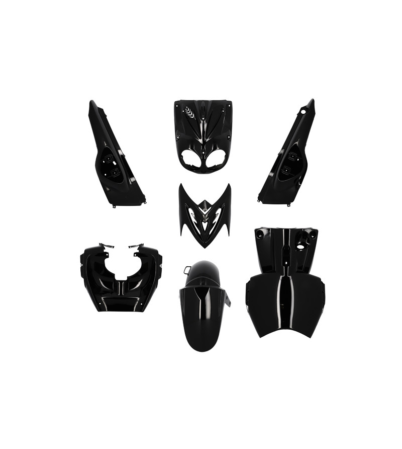 CARROSSERIE SCOOTER TUN'R KIT ADAPT. STUNT/SLIDER NAKED 2005- NOIR (PEINT)- 7 PIECES