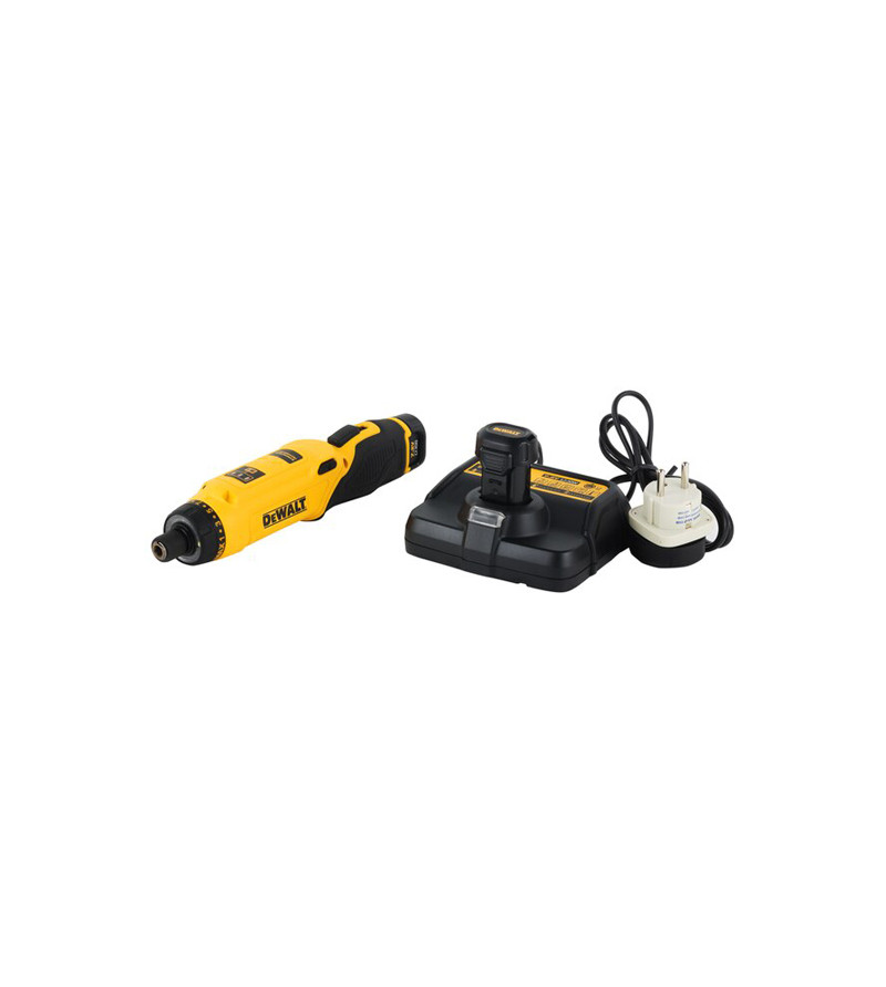 TOURNEVIS ELECTRIQUE GYROSCOPIQUE XR 7.2V 1AH LI-ION DEWALT (2 BATTERIES ET CHARGEUR)