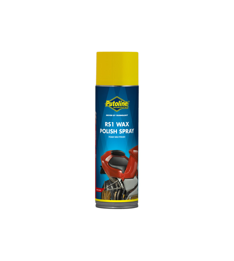 NETTOYANT PUTOLINE RS1 WAX POLISH (AEROSOL 500ML) ATELIER sur le site du spécialiste des deux roues O-TAKET.COM