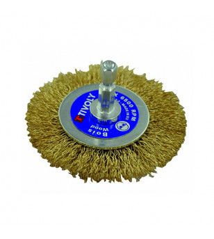 BROSSE CIRCULAIRE TIVOLY FIL ACIER LAITONNÉ DIA.70