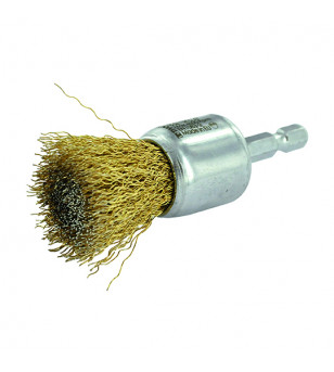 BROSSE PINCEAU TIVOLY FIL ACIER LAITONNÉ DIA.24