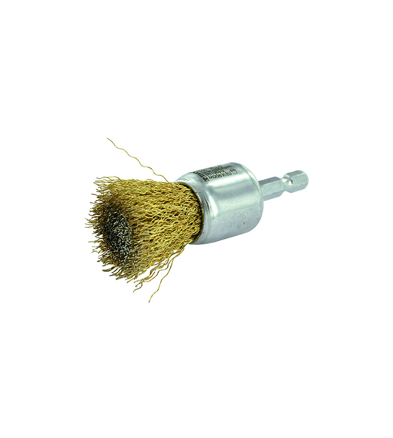 BROSSE PINCEAU TIVOLY FIL ACIER LAITONNÉ DIA.24