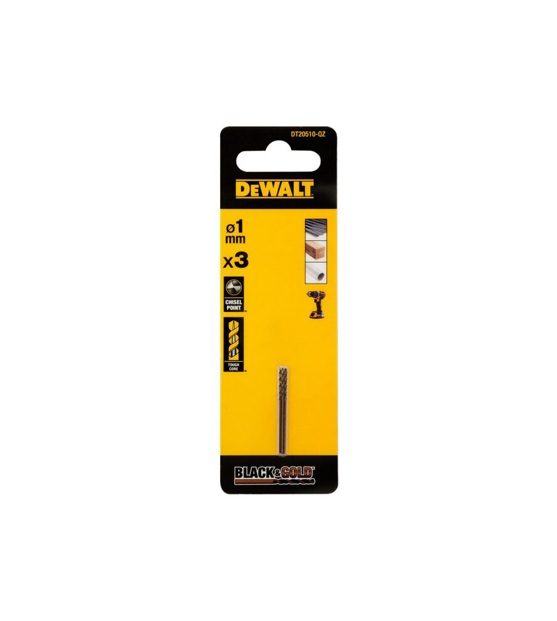 FORET DEWALT HSS-G GOLD&BLACK DIA.1X12X24MM(x1)