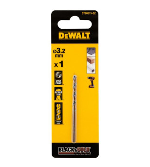 FORET DEWALT HSS-G GOLD&BLACK DIA.3.2X36X65MM(x1)