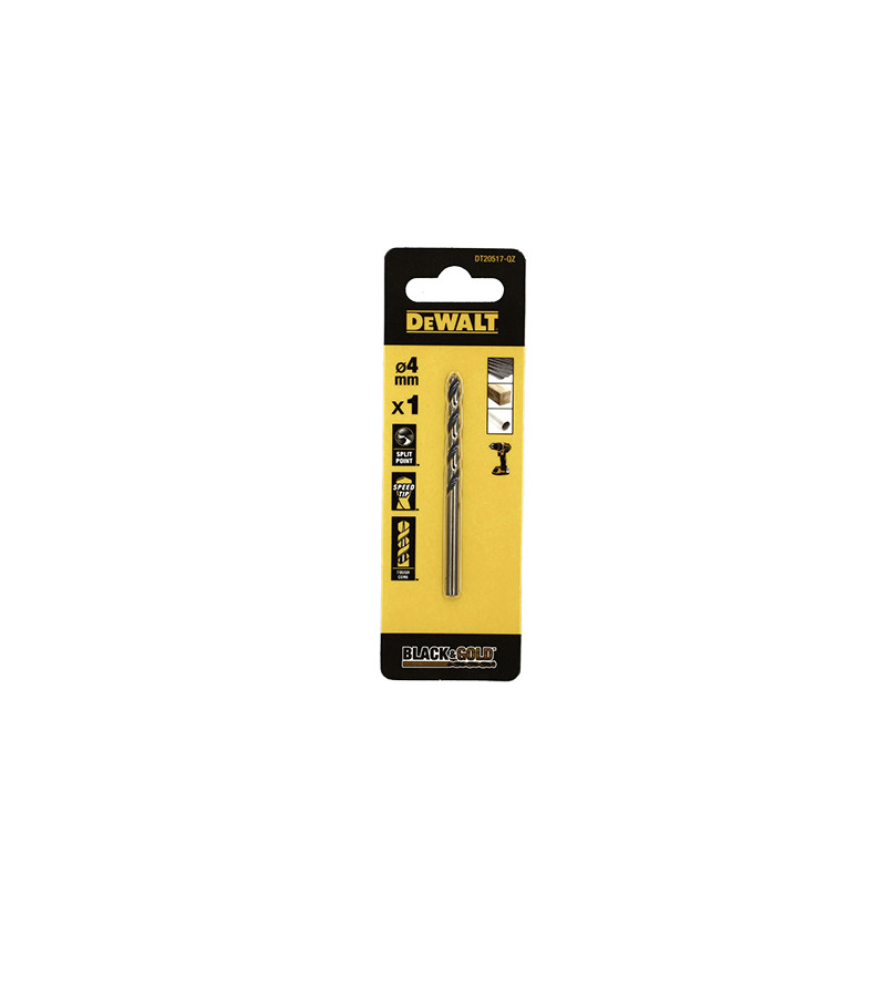 FORET DEWALT HSS-G GOLD&BLACK DIA.4X43X75MM(x1)