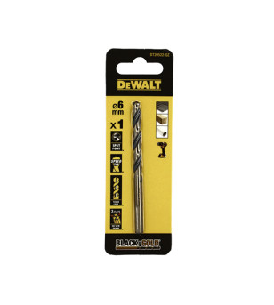 FORET DEWALT HSS-G GOLD&BLACK DIA.6X57X93MM(x1)