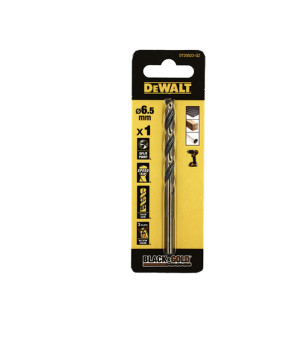 FORET DEWALT HSS-G GOLD&BLACK DIA.6.5X63X101MM(x1)