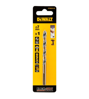 FORET DEWALT HSS-G GOLD&BLACK DIA.7X69X109MM(x1)