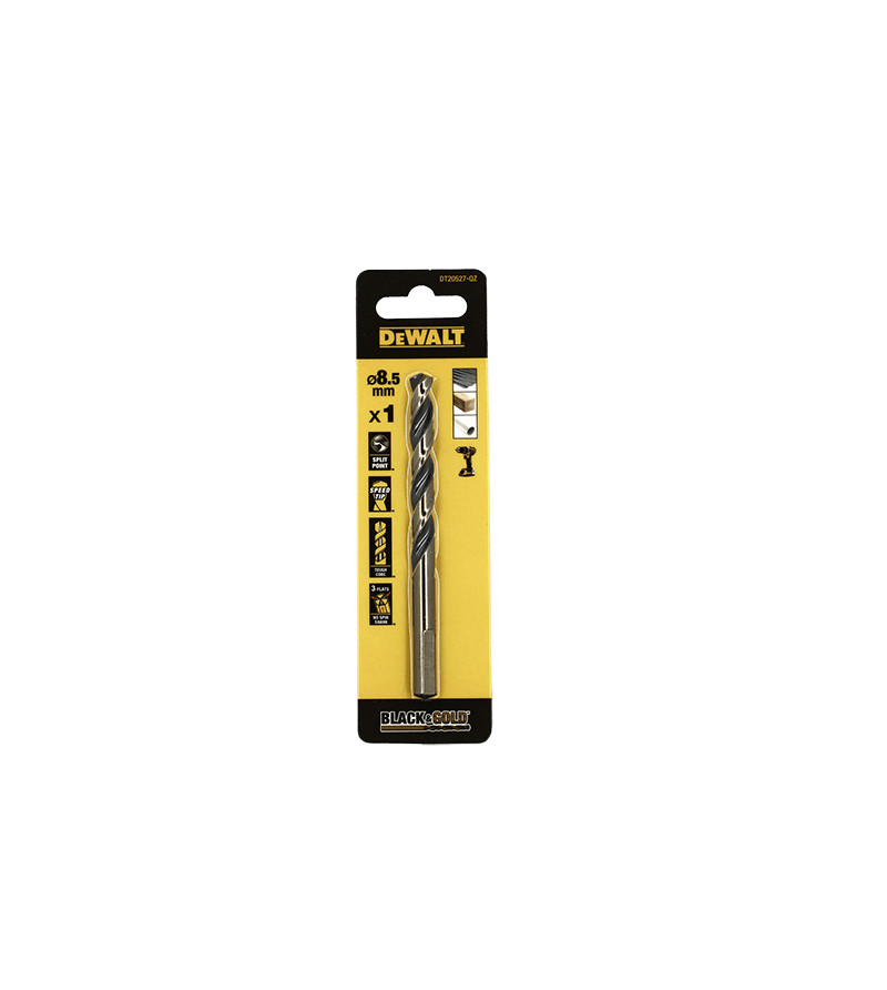 FORET DEWALT HSS-G GOLD&BLACK DIA.8.5X75X117MM(x1)