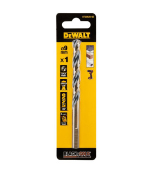 FORET DEWALT HSS-G GOLD&BLACK DIA.9X81X125MM(x1)