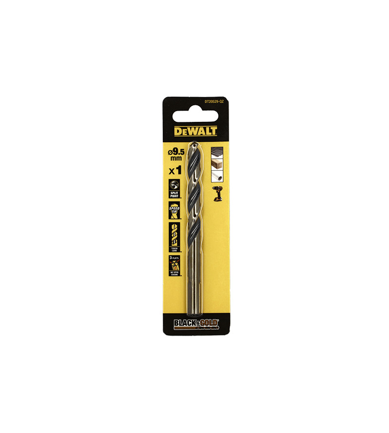 FORET DEWALT HSS-G GOLD&BLACK DIA.9.5X81X125MM(x1)
