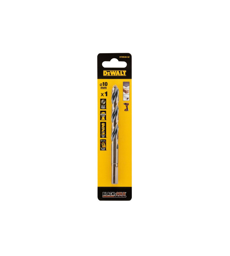 FORET DEWALT HSS-G GOLD&BLACK DIA.10X87X133MM(x1)