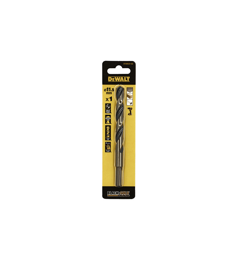 FORET DEWALT HSS-G GOLD&BLACK DIA.11.5X94X142MM(x1)