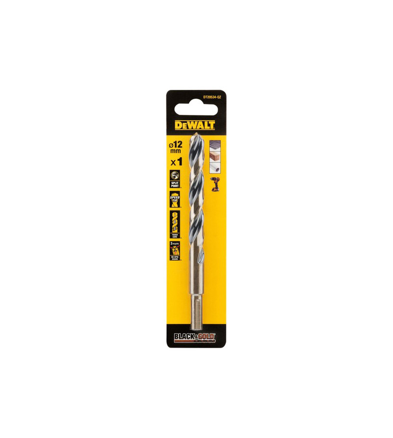 FORET DEWALT HSS-G GOLD&BLACK DIA.12X101X151MM(x1)