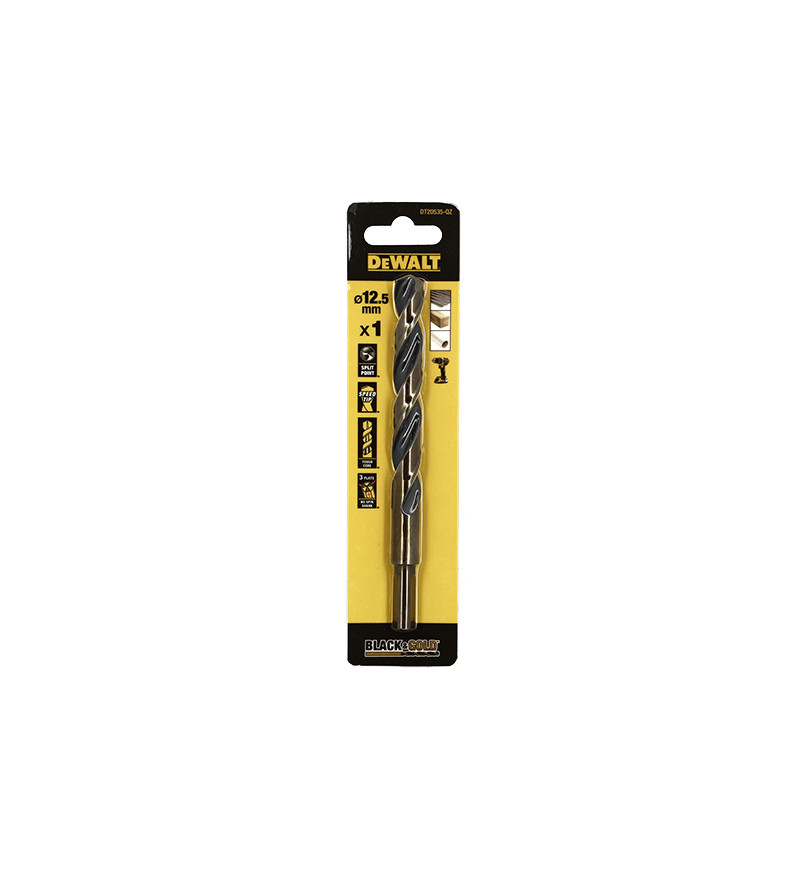 FORET DEWALT HSS-G GOLD&BLACK DIA.12.5X101X151MM(x1)