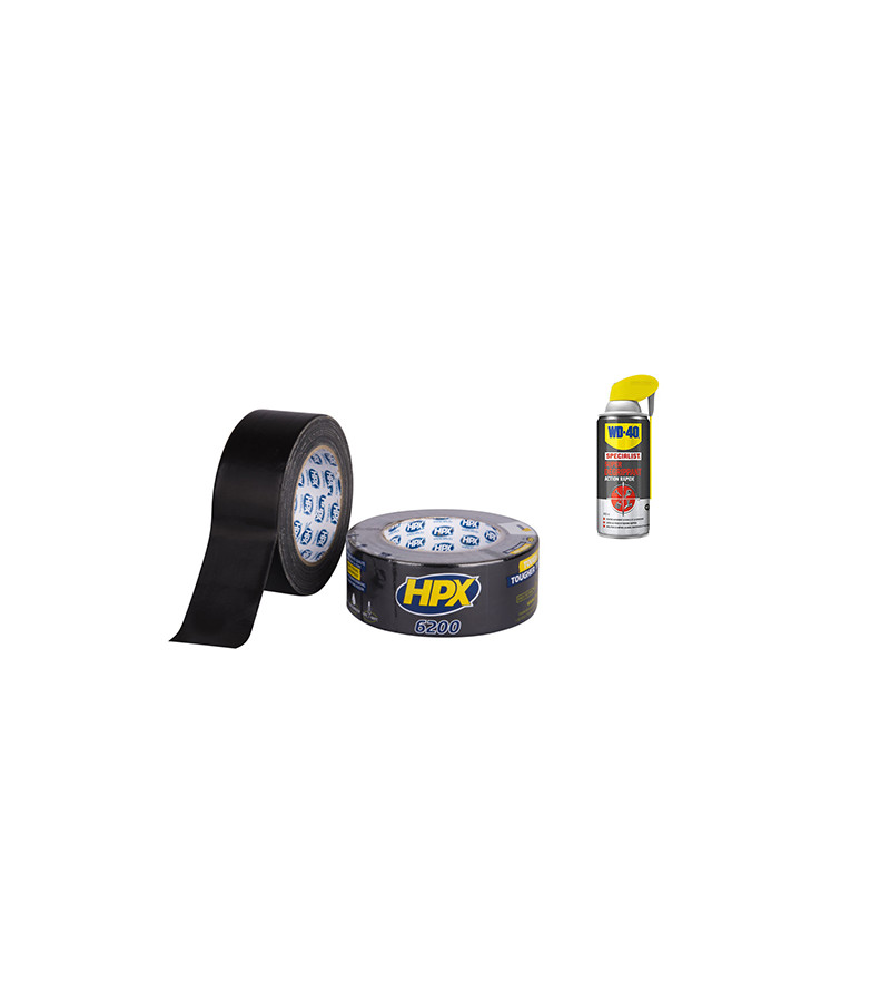 RUBAN ADHESIF AMERICAIN HPX MULTI-REPARATION 48MM X 50M (ROULEAU) - NOIR X1 + OFFRE WD40 ATELIER sur le site du spécialiste d...