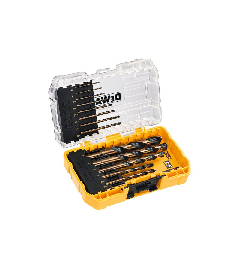 FORET DEWALT HSS-G GOLD&BLACK (COFFRET 14 PCES 1, 1.5X2, 2X2, 2.5, 3X2, 3.5, 4X2, 5, 6, 8M