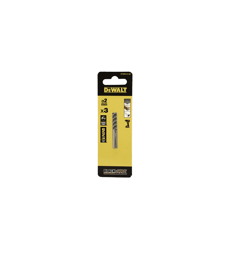 FORET DEWALT HSS-G GOLD&BLACK DIA. 2X24X49MM(X1)