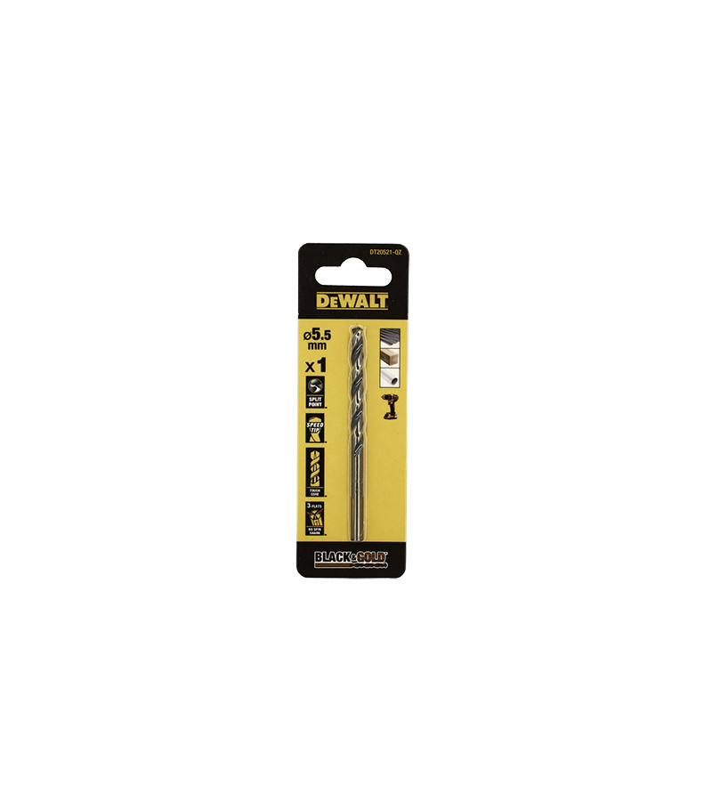 FORET DEWALT HSS-G GOLD&BLACK DIA. 5.5X57X93MM(X1)