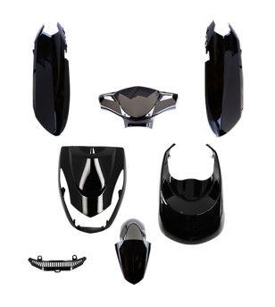 CARROSSERIE SCOOTER TUN'R KIT ADAPT. KISBEE 2 ET 4 TEMPS 2010- NOIR VERNI (PEINT) SCOOTER sur le site du spécialiste des deux...