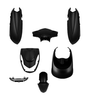 CARROSSERIE SCOOTER TUN'R KIT ADAPT. KISBEE 2 ET 4 TEMPS 2010- NOIR MAT (PEINT) SCOOTER sur le site du spécialiste des deux r...