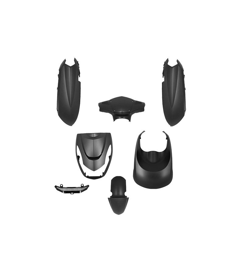CARROSSERIE SCOOTER TUN'R KIT ADAPT. KISBEE 2 ET 4 TEMPS 2010-  GRIS MAT (PEINT)